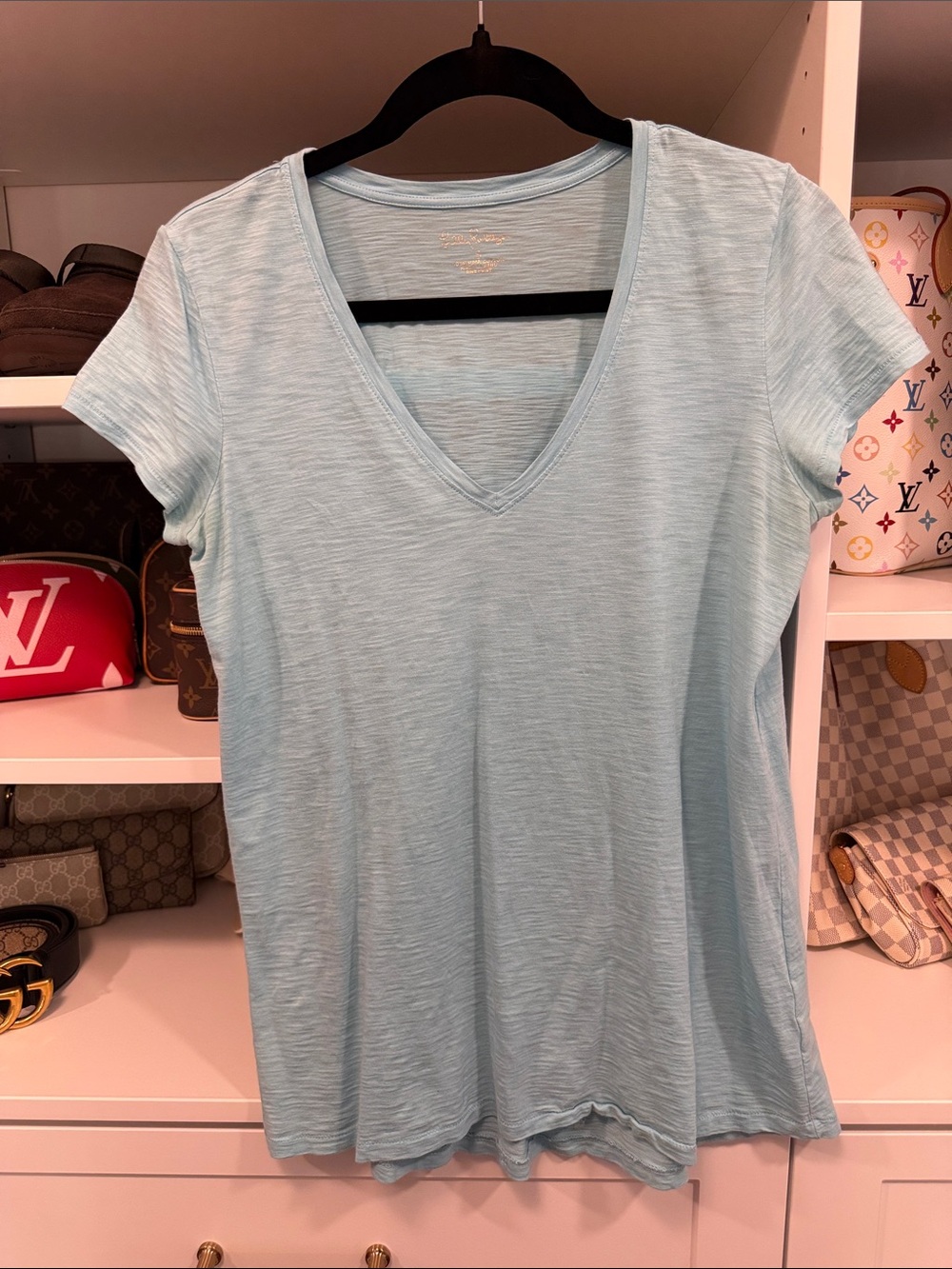 Lilly Pulitzer Etta Tee Light Sky Blue
